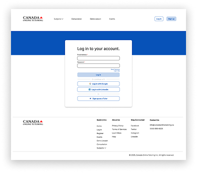 Redesigned Login Page